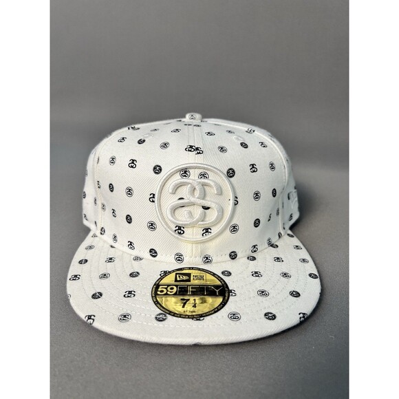 Stussy X New Era 59FIFTY Fitted Hat Cap , Brand New With Tag Size 7 1/4 (57.7cm) - Picture 1 of 12